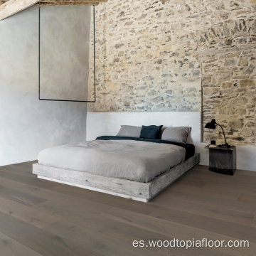 Suministro pisos sólidos de roble diseñados pisos de madera oscura